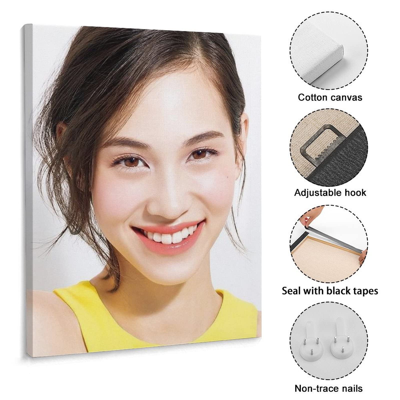 Amazon｜水原希子 ポスターの吊り下げ アートポスター アートフレーム